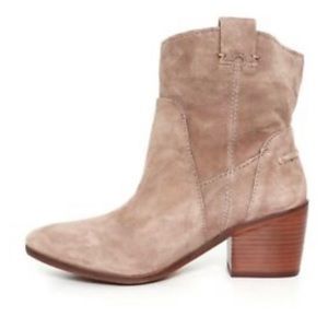 Vince Camuto Suede Mave Western Ankle Bootie